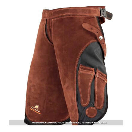 Podkovářská zástěra Con Cuero – Elite - var. hnědá